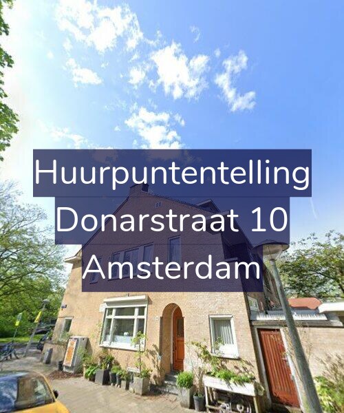 Foto gevel Huurpuntentelling voor Donarstraat 10, Amsterdam