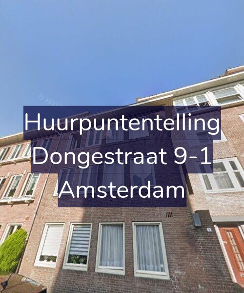 Foto gevel Huurpuntentelling voor Dongestraat 9-1, Amsterdam