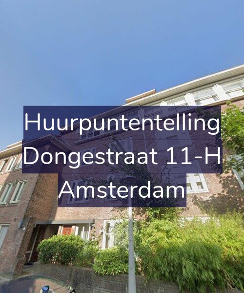 Foto gevel Huurpuntentelling voor Dongestraat 11-H, Amsterdam