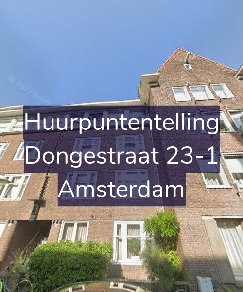 Foto gevel Huurpuntentelling voor Dongestraat 23-1, Amsterdam