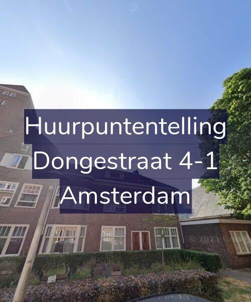 Foto gevel Huurpuntentelling voor Dongestraat 4-1, Amsterdam