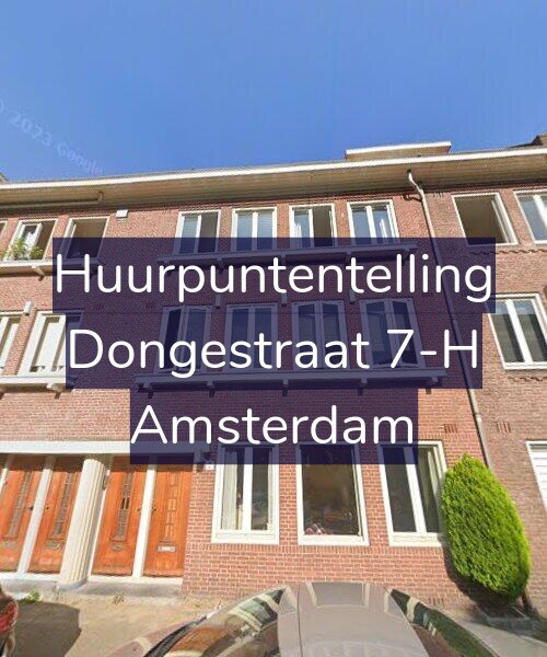 Foto gevel Huurpuntentelling voor Dongestraat 7-H, Amsterdam