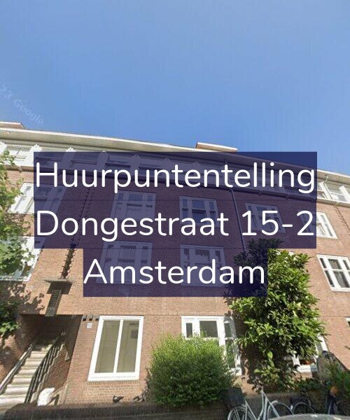 Foto gevel Huurpuntentelling voor Dongestraat 15-2, Amsterdam