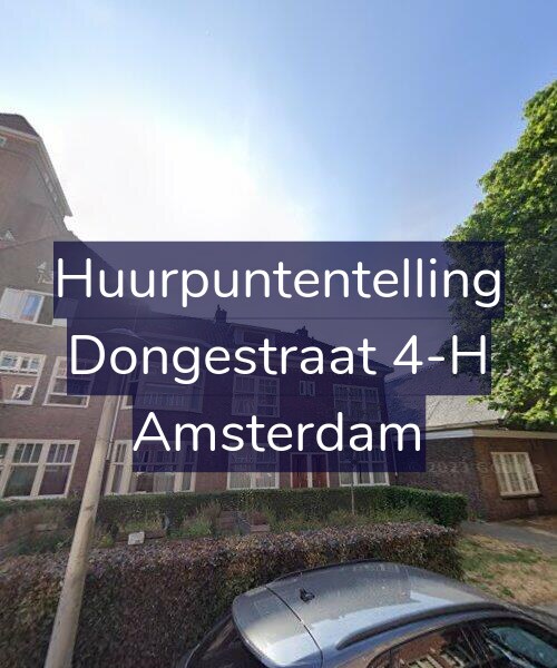 Foto gevel Huurpuntentelling voor Dongestraat 4-H, Amsterdam