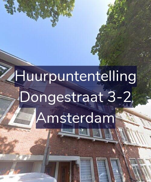 Foto gevel Huurpuntentelling voor Dongestraat 3-2, Amsterdam