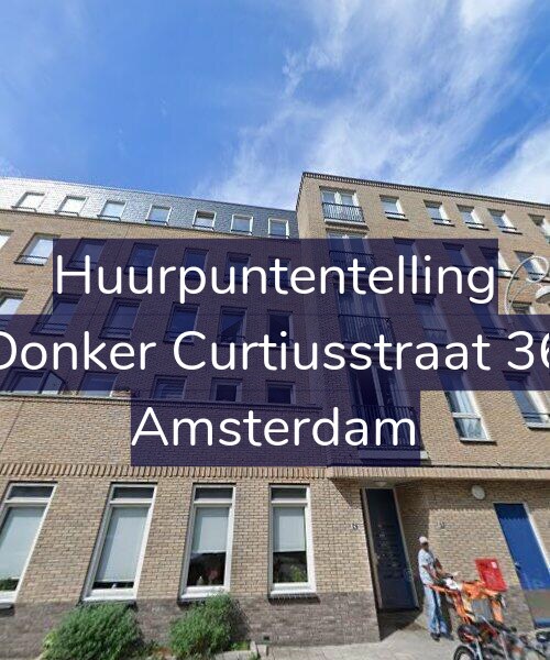 Foto gevel Huurpuntentelling voor Donker Curtiusstraat 36, Amsterdam