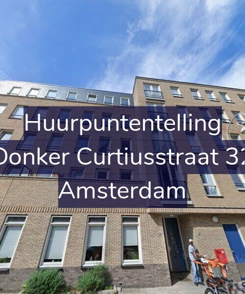 Foto gevel Huurpuntentelling voor Donker Curtiusstraat 32, Amsterdam