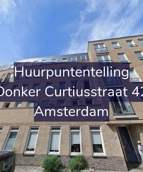 Foto gevel Huurpuntentelling voor Donker Curtiusstraat 42, Amsterdam