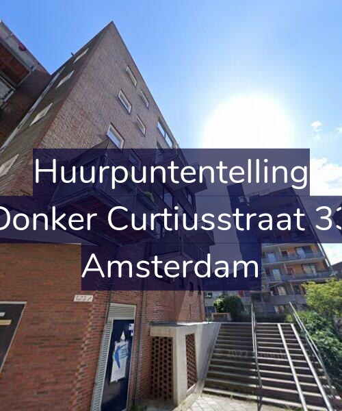 Foto gevel Huurpuntentelling voor Donker Curtiusstraat 33, Amsterdam