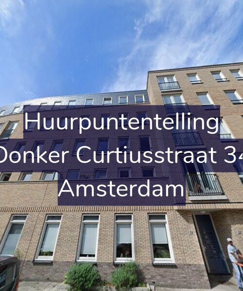 Foto gevel Huurpuntentelling voor Donker Curtiusstraat 34, Amsterdam