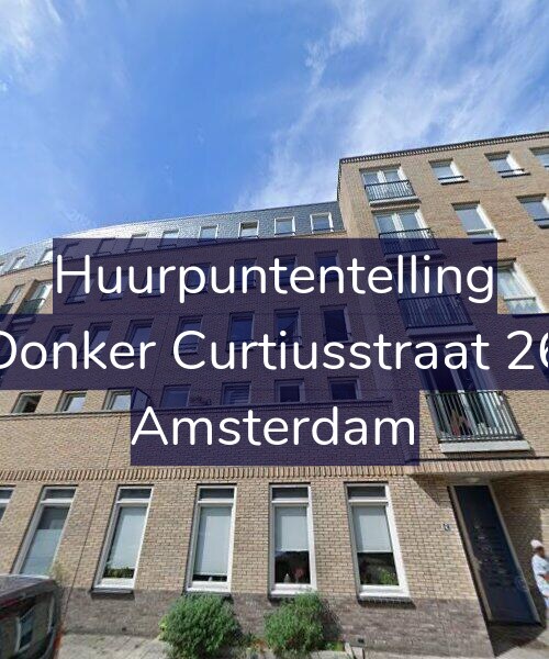 Foto gevel Huurpuntentelling voor Donker Curtiusstraat 26, Amsterdam