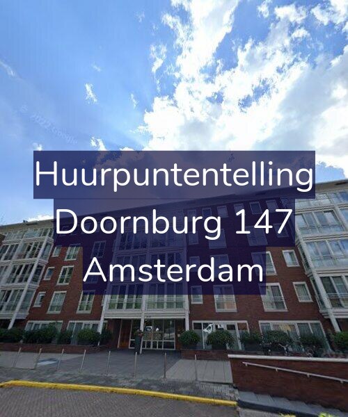 Foto gevel Huurpuntentelling voor Doornburg 147, Amsterdam