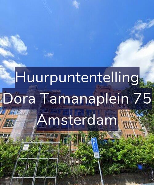 Foto gevel Huurpuntentelling voor Dora Tamanaplein 75, Amsterdam