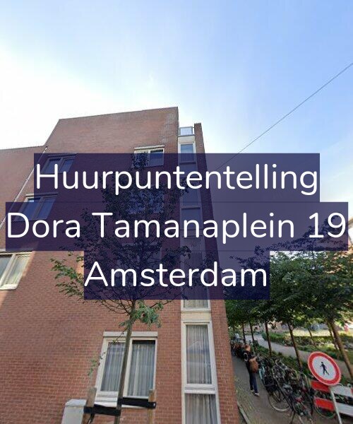 Foto gevel Huurpuntentelling voor Dora Tamanaplein 19, Amsterdam