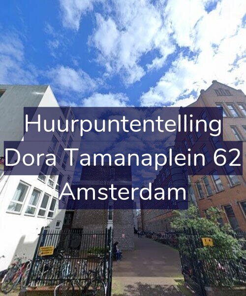 Foto gevel Huurpuntentelling voor Dora Tamanaplein 62, Amsterdam