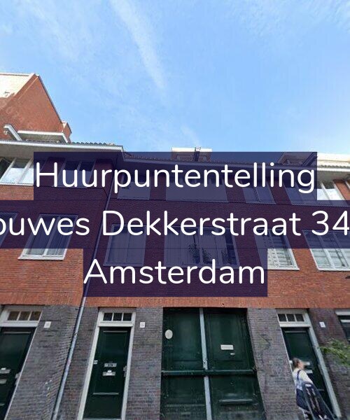 Foto gevel Huurpuntentelling voor Douwes Dekkerstraat 34-1, Amsterdam