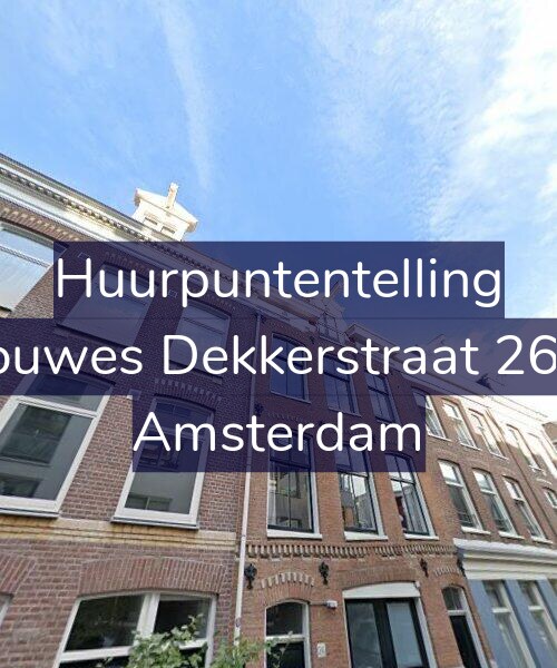 Foto gevel Huurpuntentelling voor Douwes Dekkerstraat 26-3, Amsterdam