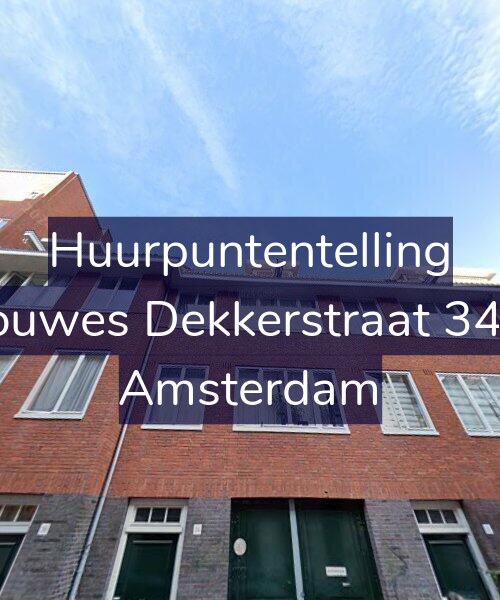 Foto gevel Huurpuntentelling voor Douwes Dekkerstraat 34-2, Amsterdam