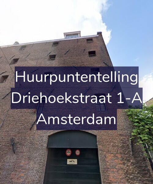 Foto gevel Huurpuntentelling voor Driehoekstraat 1-A, Amsterdam