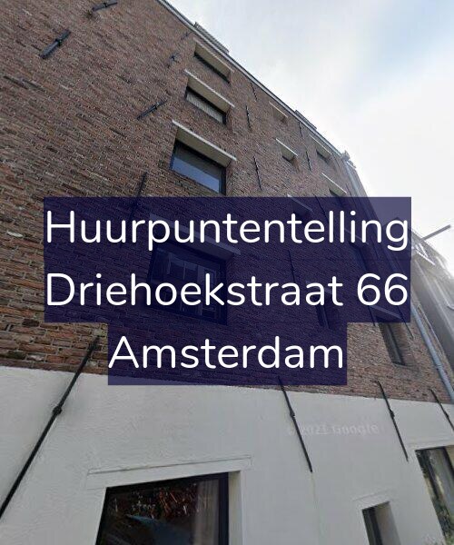 Foto gevel Huurpuntentelling voor Driehoekstraat 66, Amsterdam