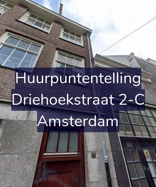 Foto gevel Huurpuntentelling voor Driehoekstraat 2-C, Amsterdam