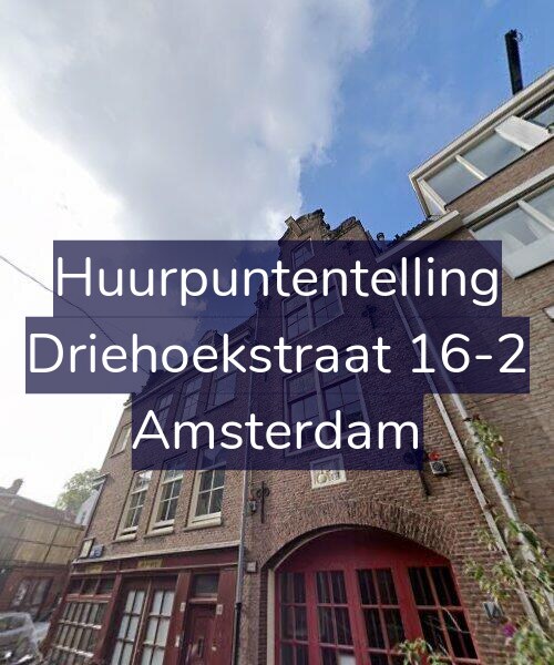 Foto gevel Huurpuntentelling voor Driehoekstraat 16-2, Amsterdam