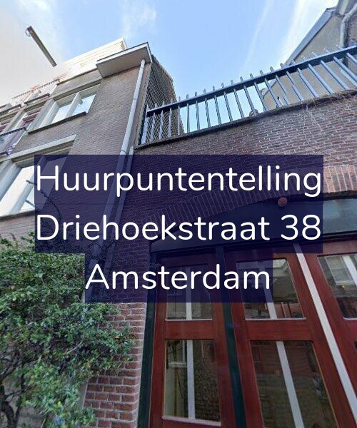 Foto gevel Huurpuntentelling voor Driehoekstraat 38, Amsterdam