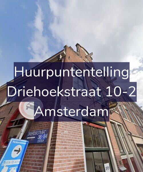 Foto gevel Huurpuntentelling voor Driehoekstraat 10-2, Amsterdam