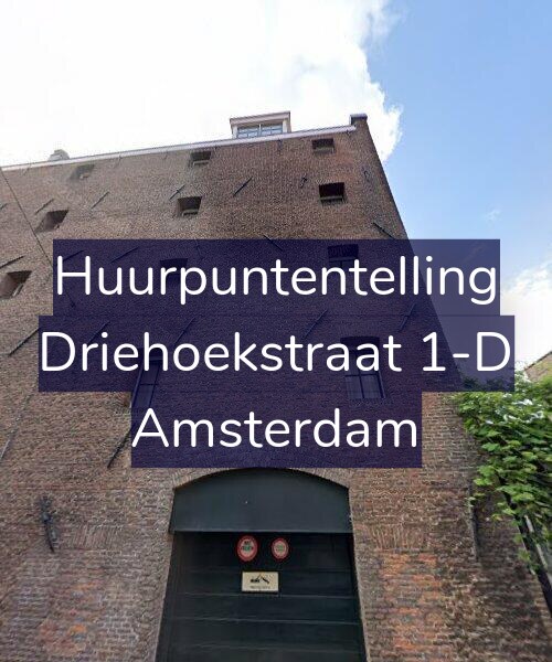 Foto gevel Huurpuntentelling voor Driehoekstraat 1-D, Amsterdam