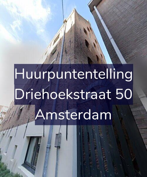 Foto gevel Huurpuntentelling voor Driehoekstraat 50, Amsterdam