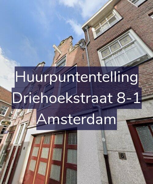 Foto gevel Huurpuntentelling voor Driehoekstraat 8-1, Amsterdam