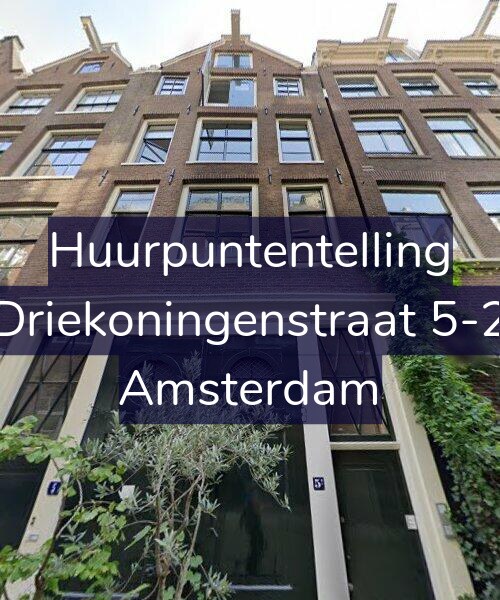 Foto gevel Huurpuntentelling voor Driekoningenstraat 5-2, Amsterdam
