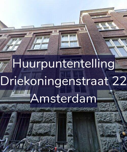Foto gevel Huurpuntentelling voor Driekoningenstraat 22, Amsterdam