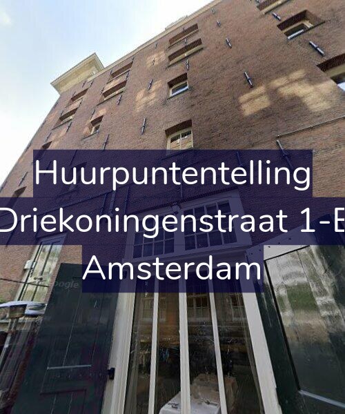 Foto gevel Huurpuntentelling voor Driekoningenstraat 1-E, Amsterdam