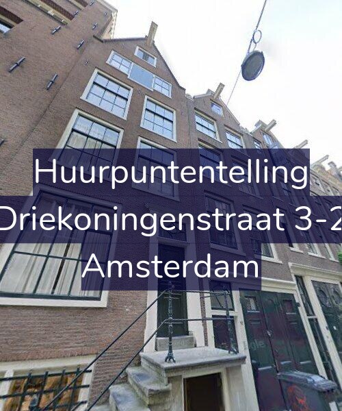 Foto gevel Huurpuntentelling voor Driekoningenstraat 3-2, Amsterdam