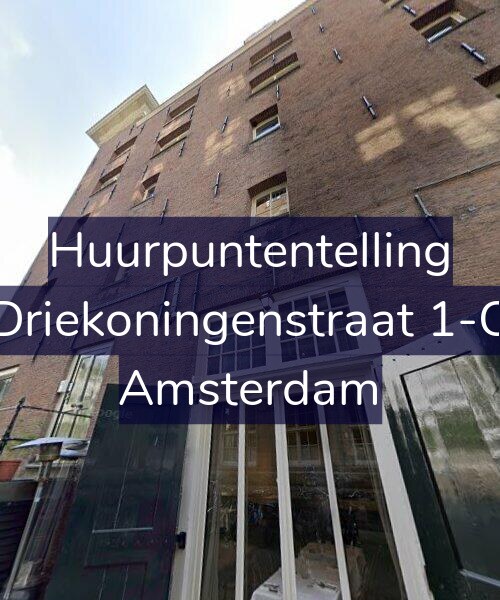 Foto gevel Huurpuntentelling voor Driekoningenstraat 1-C, Amsterdam