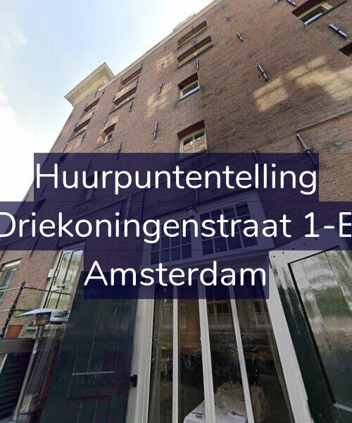 Foto gevel Huurpuntentelling voor Driekoningenstraat 1-B, Amsterdam
