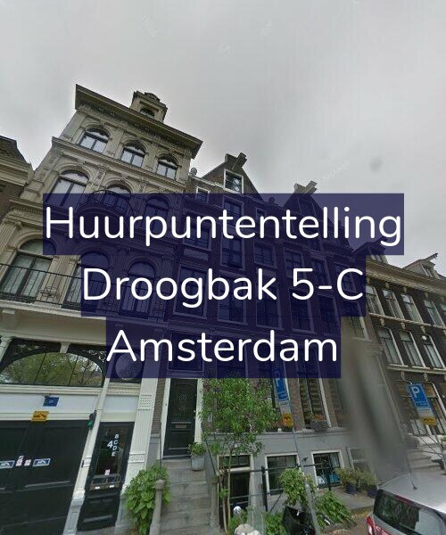 Foto gevel Huurpuntentelling voor Droogbak 5-C, Amsterdam