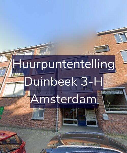 Foto gevel Huurpuntentelling voor Duinbeek 3-H, Amsterdam