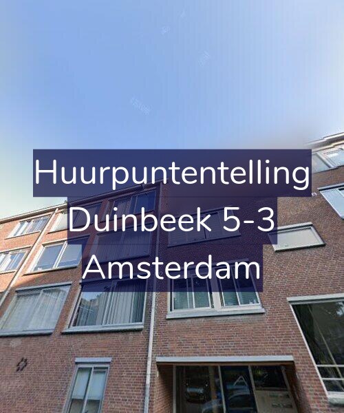 Foto gevel Huurpuntentelling voor Duinbeek 5-3, Amsterdam