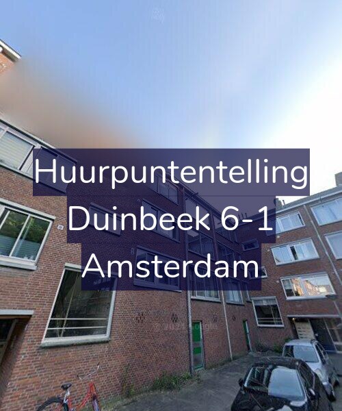 Foto gevel Huurpuntentelling voor Duinbeek 6-1, Amsterdam