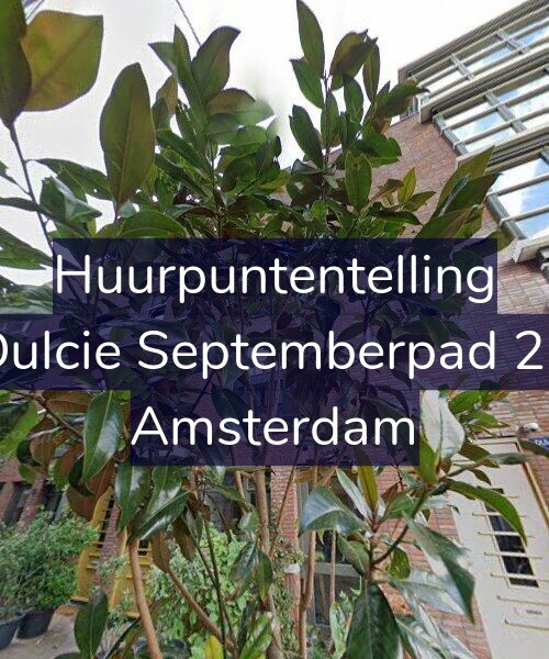 Foto gevel Huurpuntentelling voor Dulcie Septemberpad 22, Amsterdam
