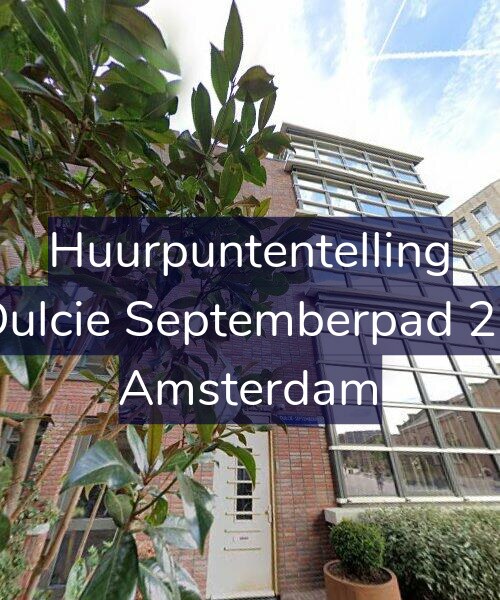 Foto gevel Huurpuntentelling voor Dulcie Septemberpad 24, Amsterdam