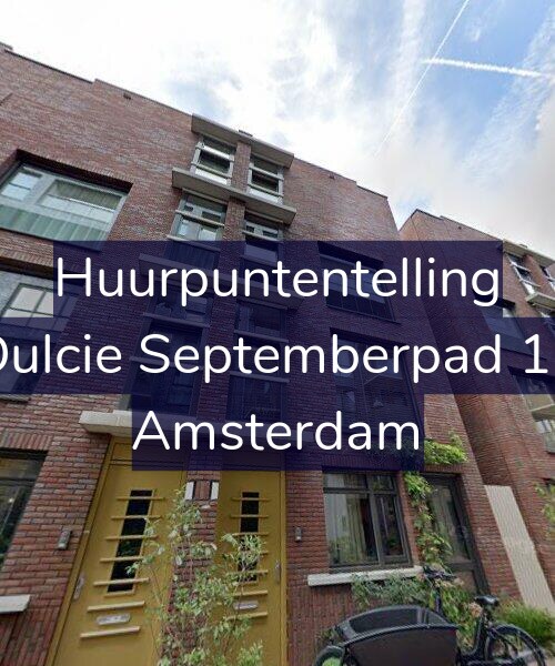 Foto gevel Huurpuntentelling voor Dulcie Septemberpad 12, Amsterdam
