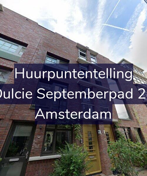 Foto gevel Huurpuntentelling voor Dulcie Septemberpad 20, Amsterdam