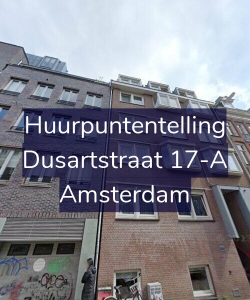 Foto gevel Huurpuntentelling voor Dusartstraat 17-A, Amsterdam