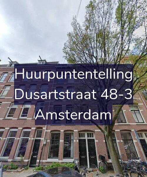 Foto gevel Huurpuntentelling voor Dusartstraat 48-3, Amsterdam