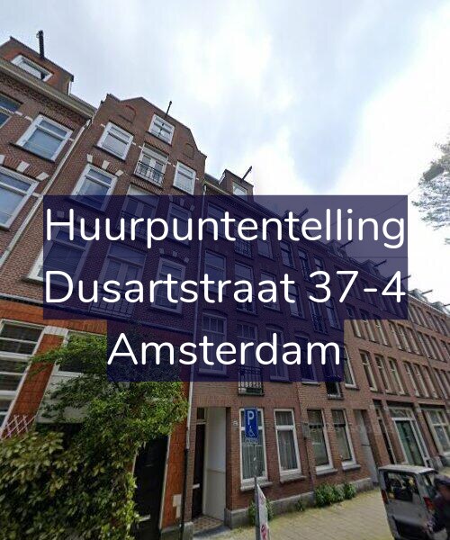 Foto gevel Huurpuntentelling voor Dusartstraat 37-4, Amsterdam