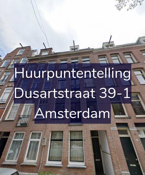 Foto gevel Huurpuntentelling voor Dusartstraat 39-1, Amsterdam