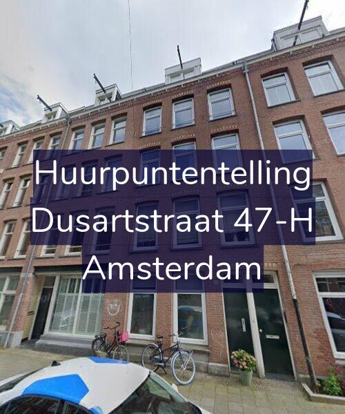 Foto gevel Huurpuntentelling voor Dusartstraat 47-H, Amsterdam